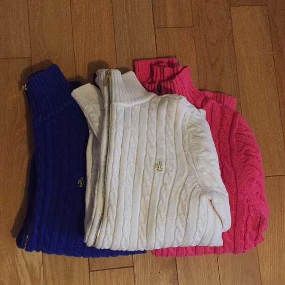Ralph Lauren Zip Up Sweaters - Picture 1 of 6